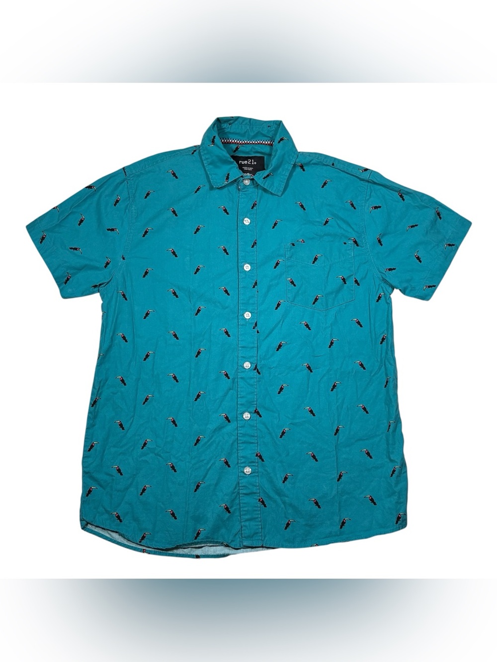 Rue21 Toucan Button-Up Shirt